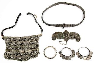 Estate Lot of Ethnographic Jewelry + Accessories