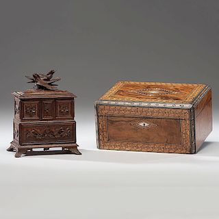 Two Musical Sewing Boxes