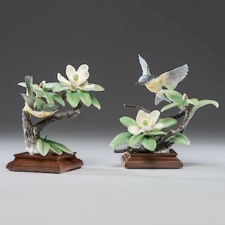 Royal Worcester Dorothy Doughty Parula Warblers