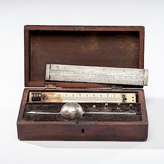 Cased Whiskey Hydrometer by Adolph Tiensch, Louisville, Ky