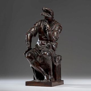 Lorenzo de Medici Bronze, After Ferdinand Barbedienne
