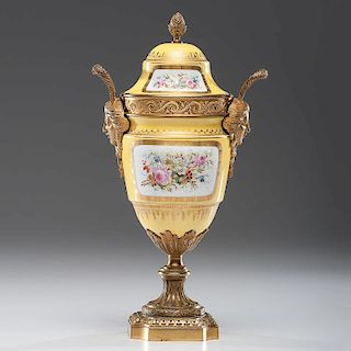 Sevres-style Covered Urn