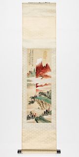 Chinese Hanging Landscape Scroll Painting