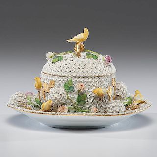 Meissen Lidded Bowl and Undertray