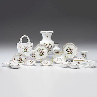 Herend Porcelain Table Accessories, Rothschild Bird
