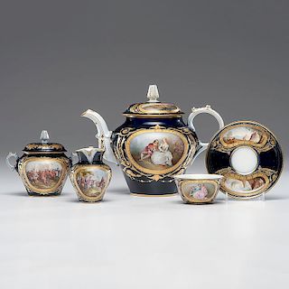 Sevres-style Porcelain Tea Service