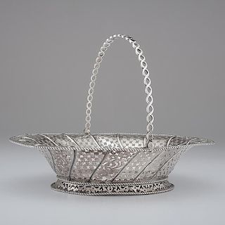 Georgian Sterling Silver Basket