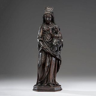 Spanish Colonial Carved Wood Santo