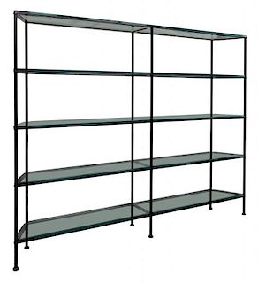 FRENCH IRON & GLASS INDUSTRIAL DISPLAY SHELVES