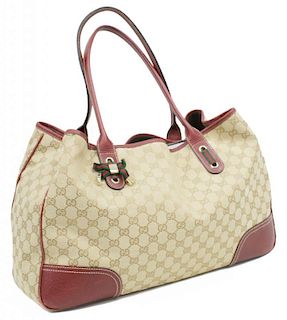 GUCCI GG CANVAS PRINCY LARGE TOTE BAG