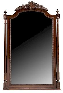 LOUIS XVI STYLE CARVED FRAME WALL MIRROR