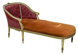 FRENCH LOUIS XVI STYLE CHAISE LOUNGE