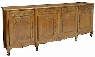 COUNTRY FRENCH BREAKFRONT SIDEBOARD