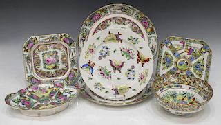 (7) CHINESE DECORATIVE PORCELAIN TABLE ITEMS