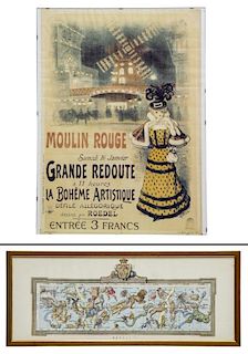 (2) GROUP OF FRAMED REPRODUCTION PRINTS