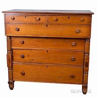 Late Federal Cherry Chest of Drawers