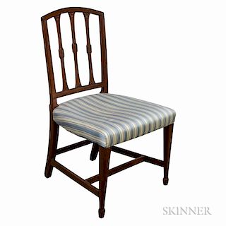 Federal Mahogany Square-back Side Chair