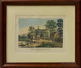 Three Framed Currier & Ives Lithographs