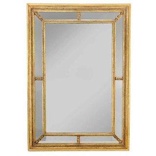 George III Style Carved Giltwood Framed Mirror