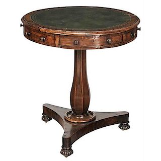 Regency Rosewood Circular Pedestal Table