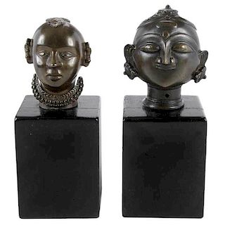 Two Bronze Indian Deity Figures