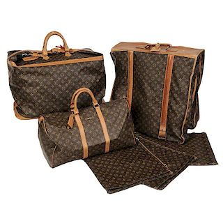 Six Pieces of Louis Vuitton Luggage