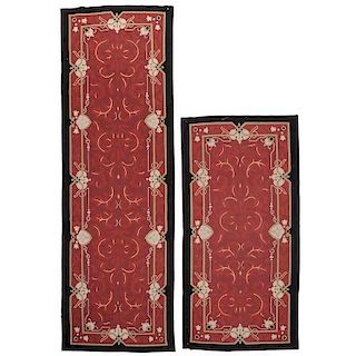 Two Chinese Aubusson Runners