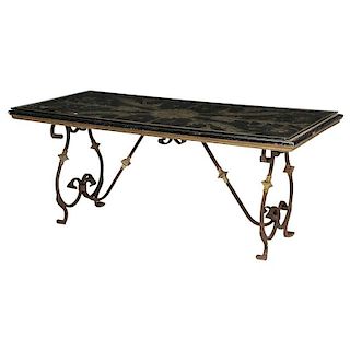 Neoclassical Style Wrought Iron Table