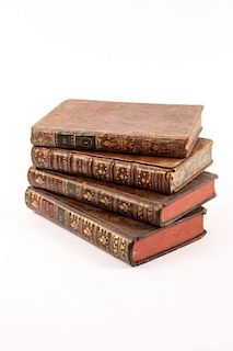 Group of 4 French Leather Bound Books