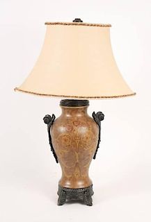Urn Shaped Lamp w/ Florentine Design