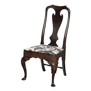 Chippendale Carved Walnut Side Chair