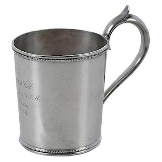 Clark Coin Silver Mug
