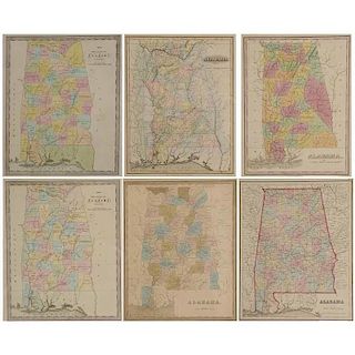 Thirteen 19th Century Maps of Alabama