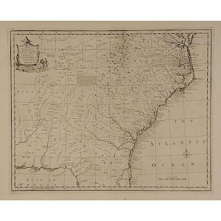 Bowen's North and South Carolina Map, 1747