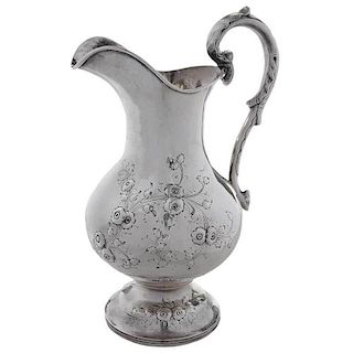 Curtis Coin Silver Pitcher