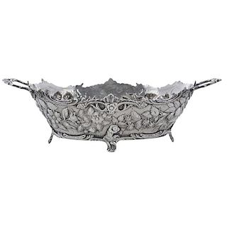 Kirk Coin Silver Repousse Bowl