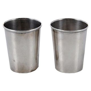 Pair Krider Sterling Cups