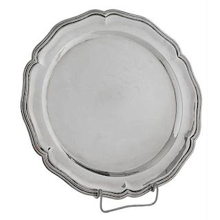 Round Columbian Sterling Tray