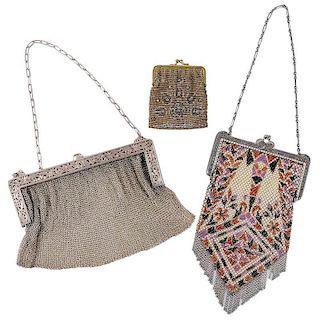 Group of Mesh Purses