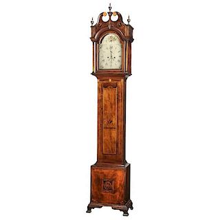 Rare American Federal Masonic Tall Case Clock