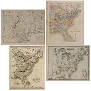 Four 19th Century United States Maps