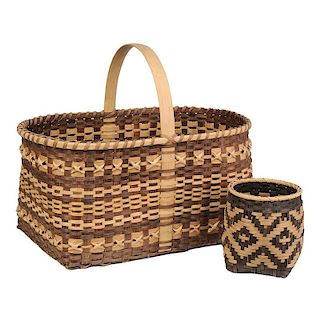 Two Cherokee Baskets*
