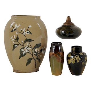 Rookwood Vase, Three Cabinet Articles