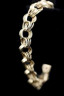 Classic 14k Yellow Gold Charm Bracelet