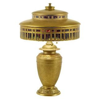 Tiffany Bronze Plique-a-Jour Table Lamp