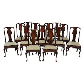 Assembled Set 13 Queen Anne Dining Chairs