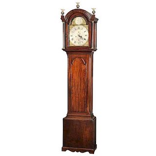 George III Mahogany Tall Case Clock