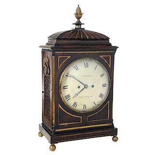 George III Mahogany Bracket Clock, J. Smith