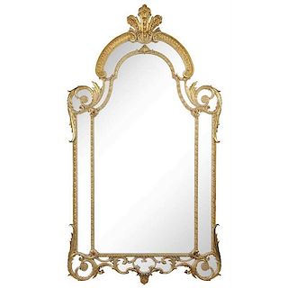 Impressive George III Style Giltwood Mirror