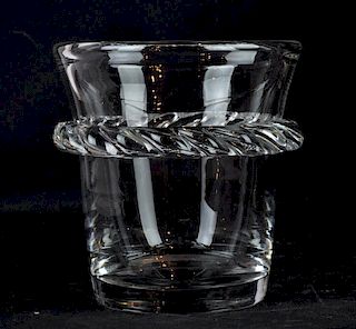 Large Daum Crystal Ice Bucket/Wine Cooler
